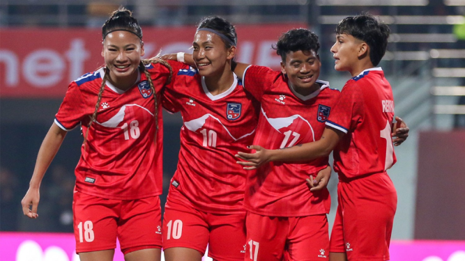 नेपाल महिला राष्ट्रिय फुटबल टोली भारतसँग अन्तर्राष्ट्रिय मैत्रीपूर्ण खेल खेल्न सिक्किम जाँदै